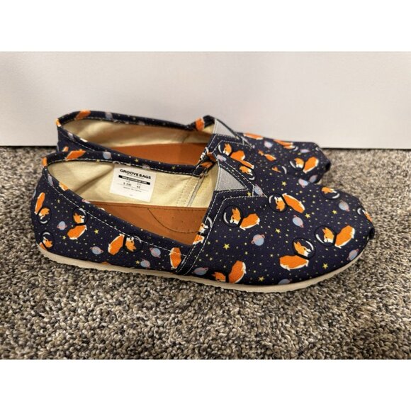 NWOT Groove Bags Space Corgi Shoes Size 8.5 Women’s - Picture 2 of 5